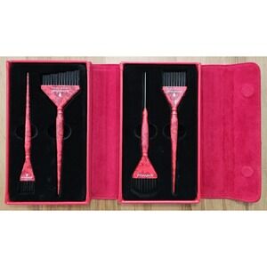 Schwarzkopf Professional X FRAMAR Jet Set 4‎ Brush Set Red With Case Balayage